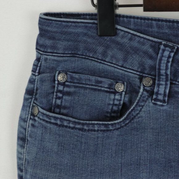 Prana Kayla Women's Size 6 Blue Mid Rise Stretch Skinny Jeans - Picture 6 of 9